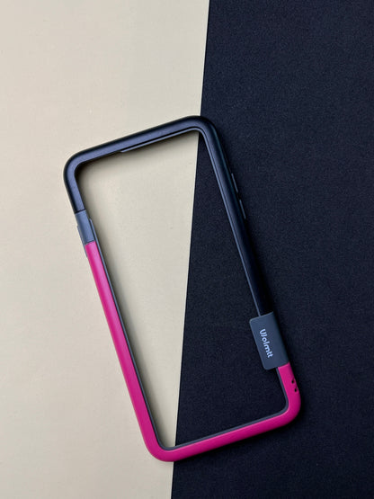 Walnut Pink Black Bumper ring for iPhone