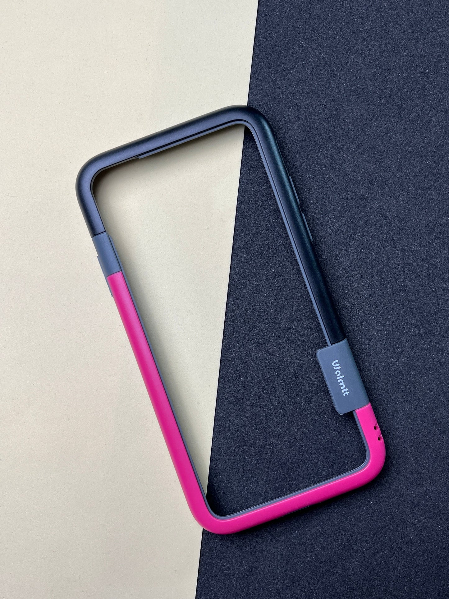 Walnut Pink Black Bumper ring for iPhone