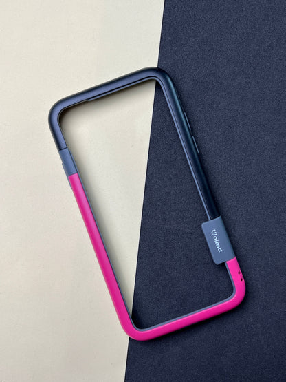 Walnut Pink Black Bumper ring for iPhone