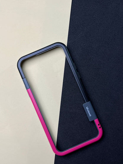 Walnut Pink Black Bumper ring for iPhone