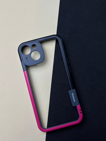 Walnut Pink Black Bumper ring for iPhone