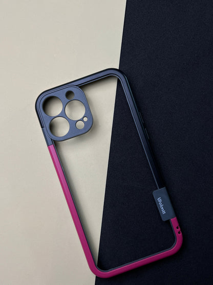 Walnut Pink Black Bumper ring for iPhone