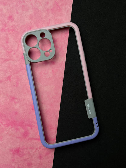 Walnut Purple Pink Bumper ring for iPhone