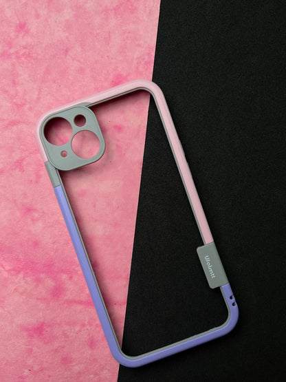 Walnut Purple Pink Bumper ring for iPhone