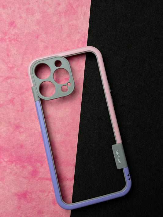 Walnut Purple Pink Bumper ring for iPhone