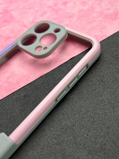 Walnut Purple Pink Bumper ring for iPhone