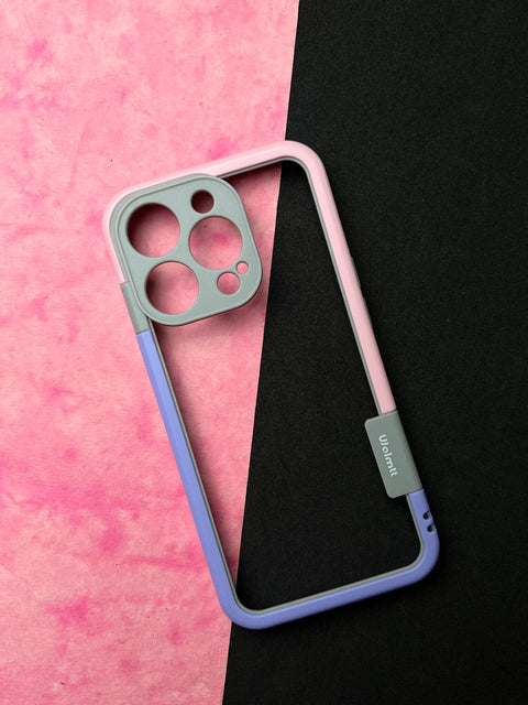 Walnut Purple Pink Bumper ring for iPhone