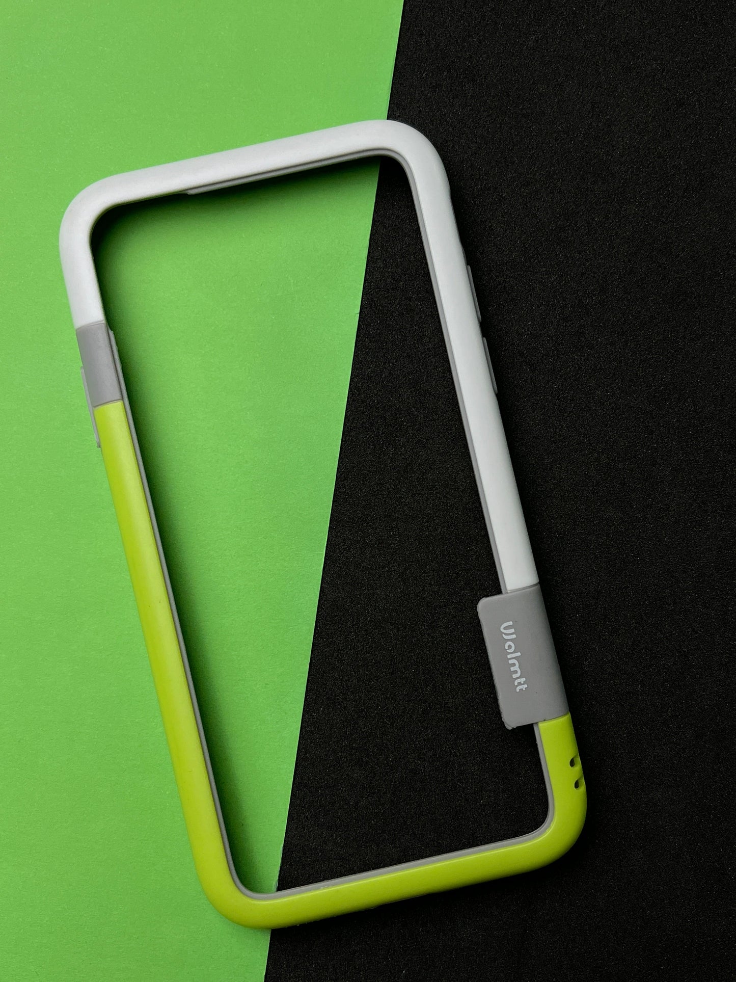 Walnut Green White Bumper ring for iPhone