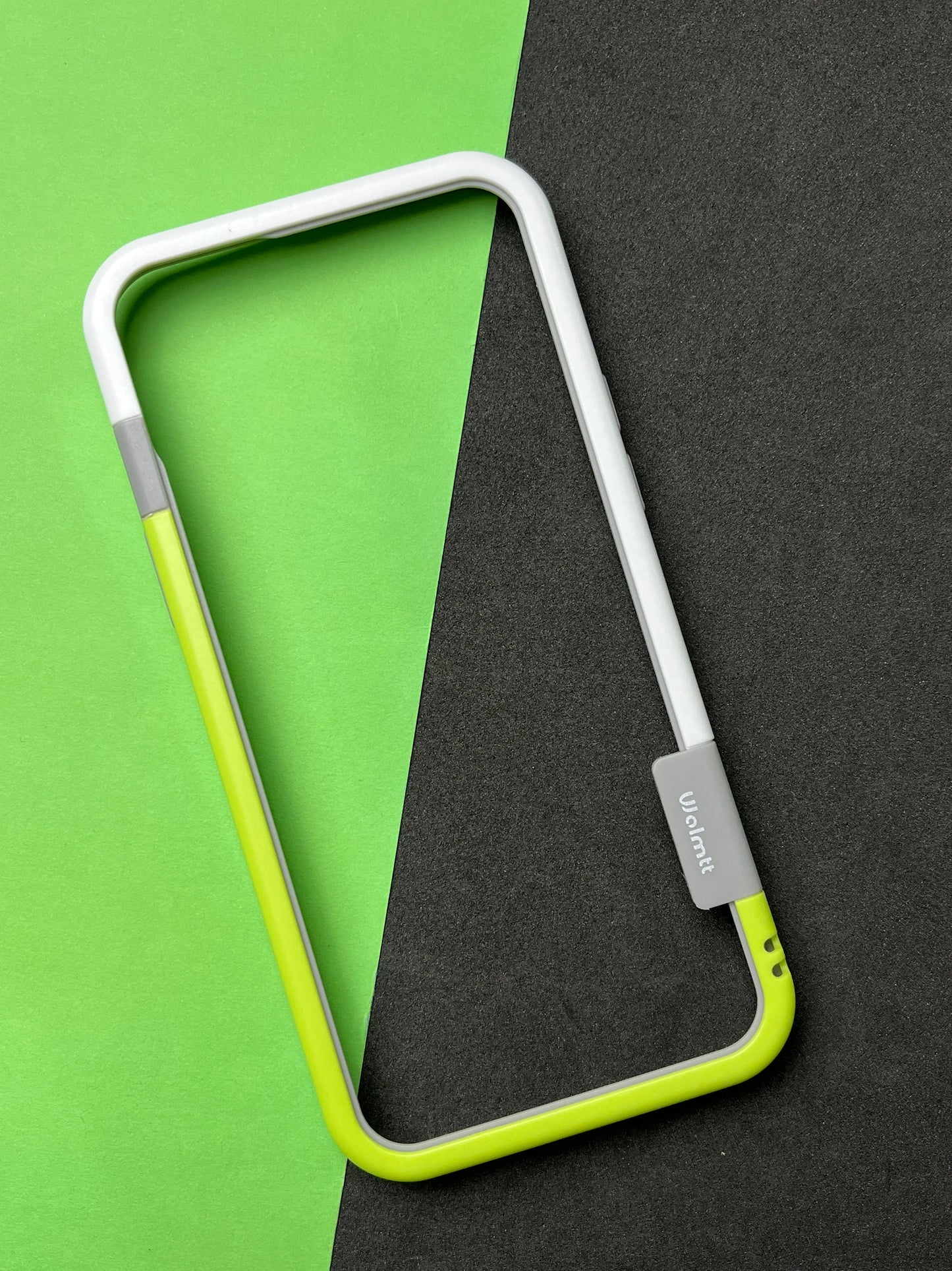 Walnut Green White Bumper ring for iPhone