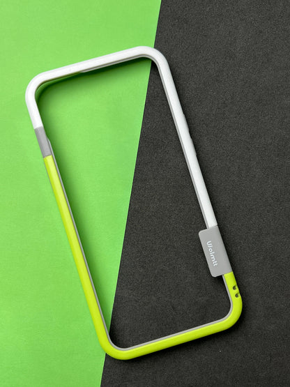 Walnut Green White Bumper ring for iPhone