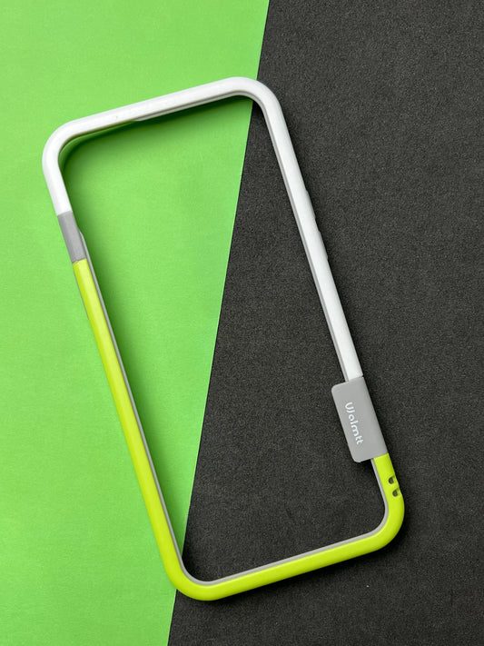 Walnut Green White Bumper ring for iPhone