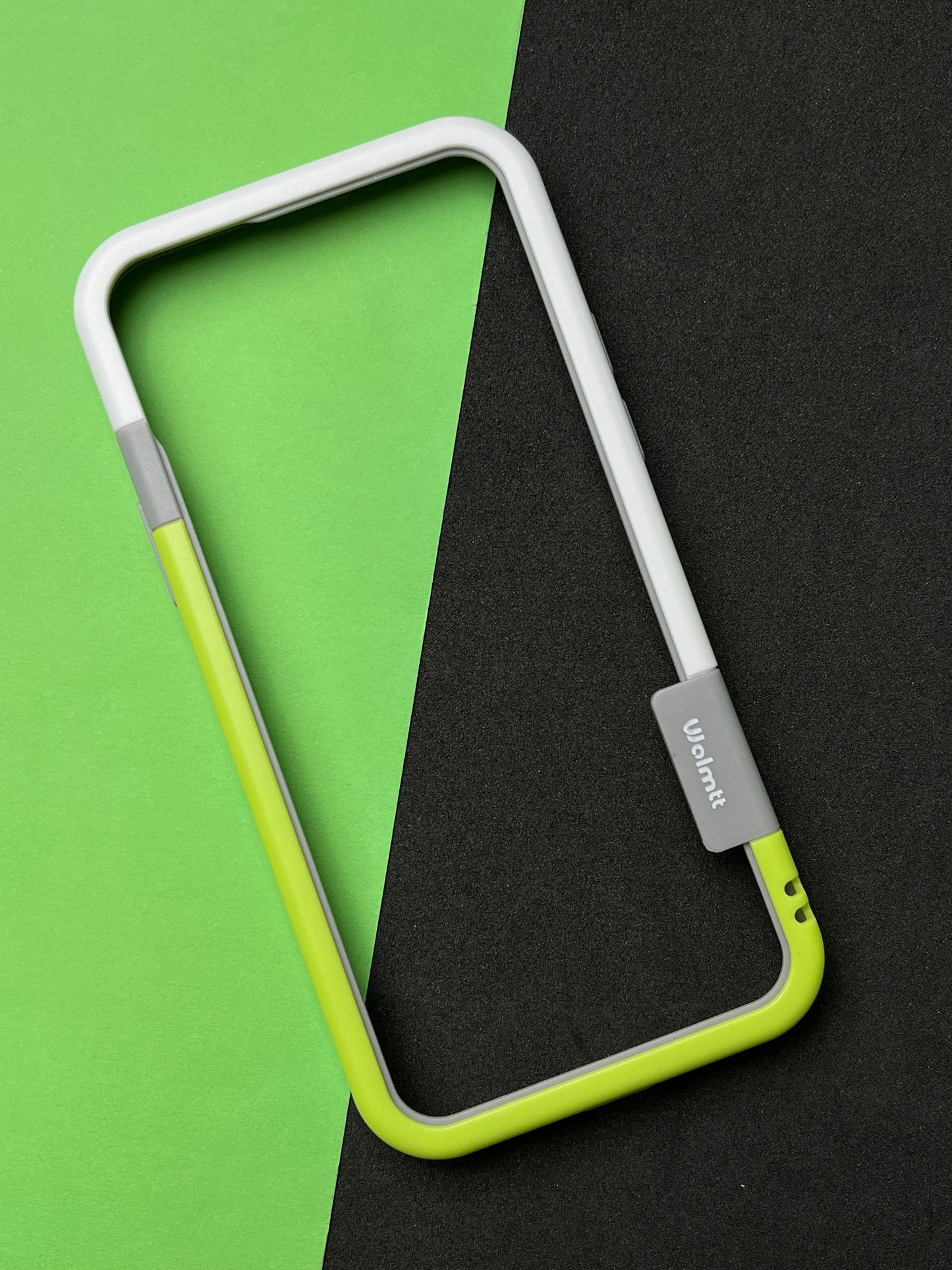 Walnut Green White Bumper ring for iPhone