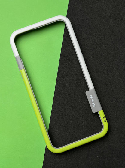 Walnut Green White Bumper ring for iPhone