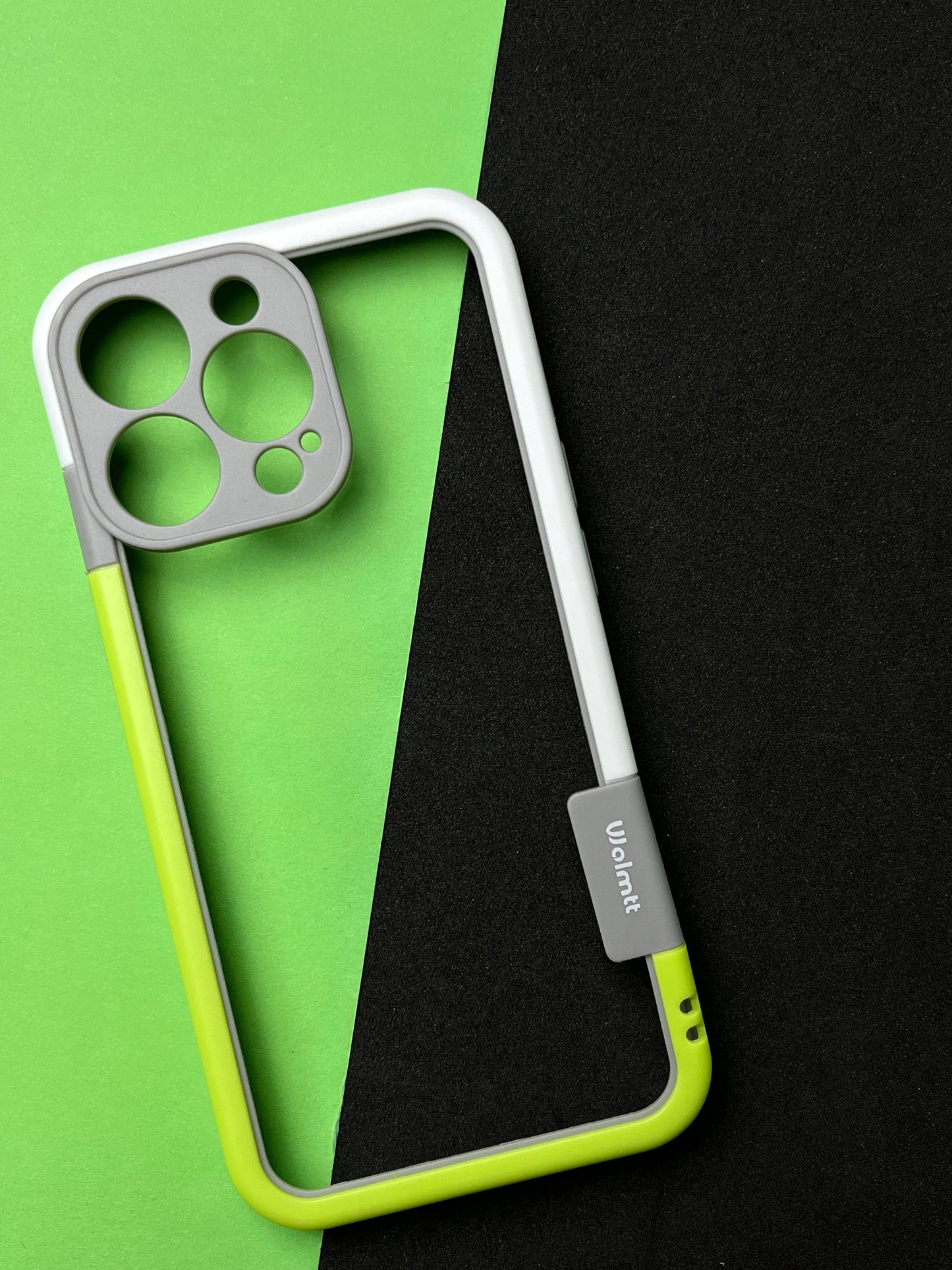 Walnut Green White Bumper ring for iPhone