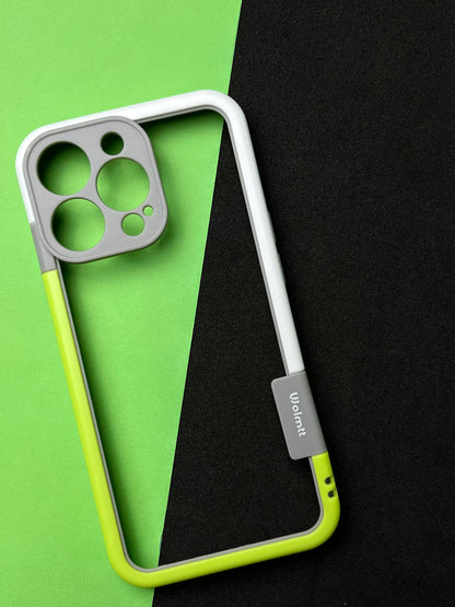 Walnut Green White Bumper ring for iPhone