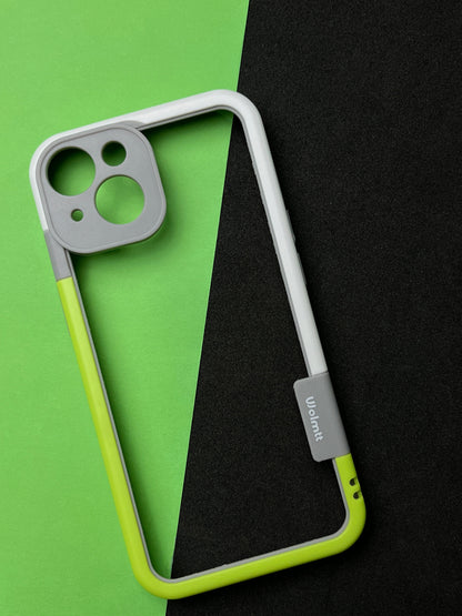 Walnut Green White Bumper ring for iPhone