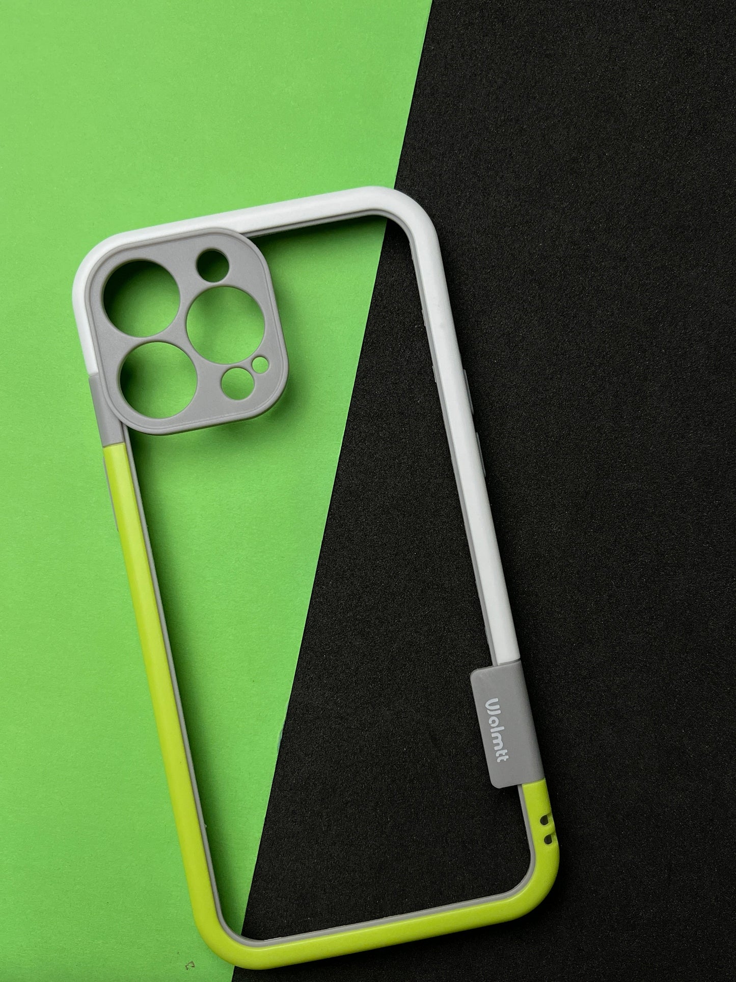 Walnut Green White Bumper ring for iPhone