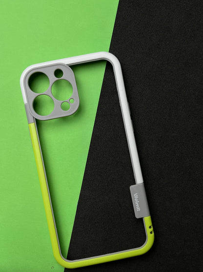 Walnut Green White Bumper ring for iPhone