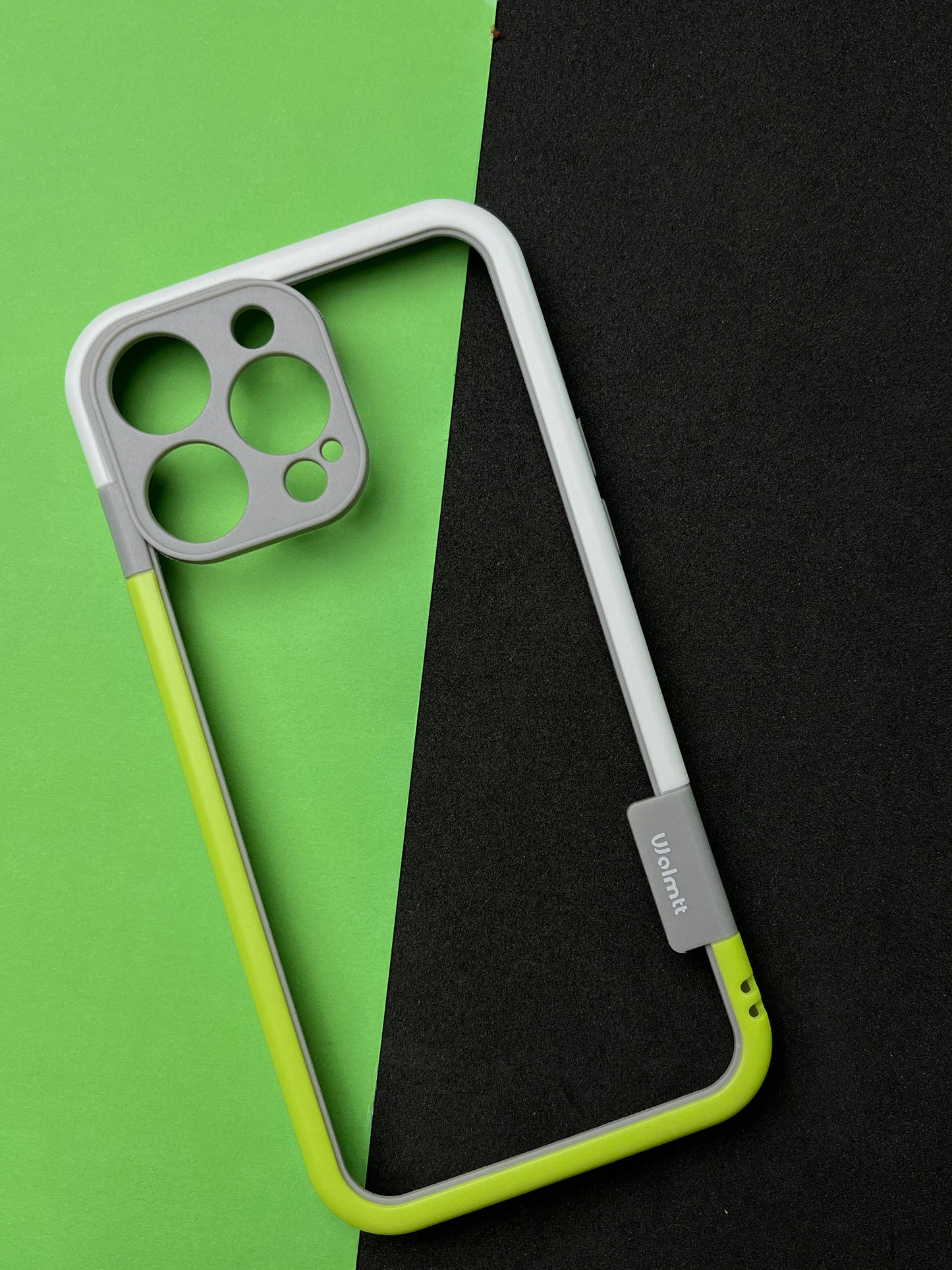 Walnut Green White Bumper ring for iPhone