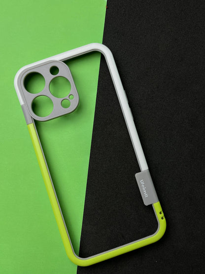 Walnut Green White Bumper ring for iPhone