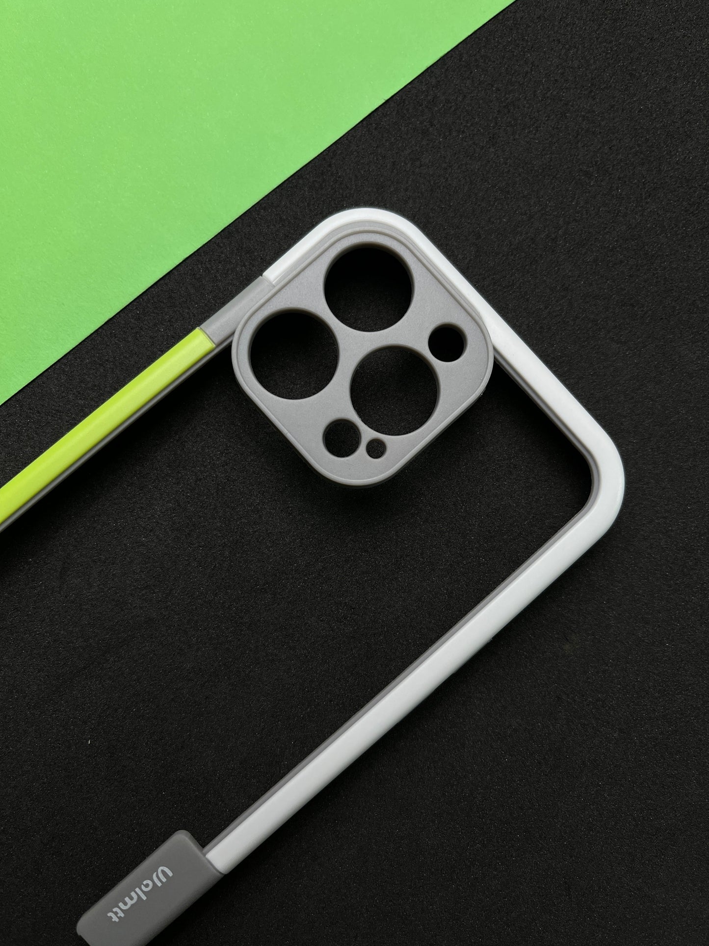 Walnut Green White Bumper ring for iPhone