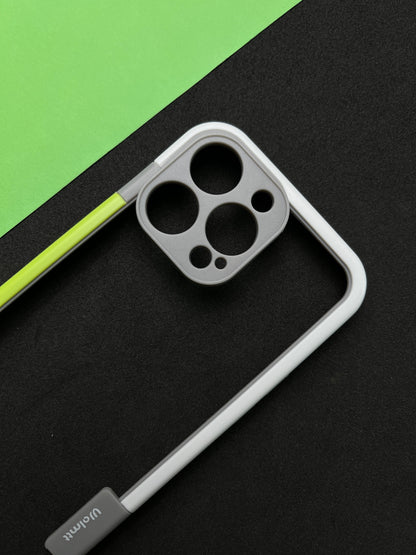 Walnut Green White Bumper ring for iPhone