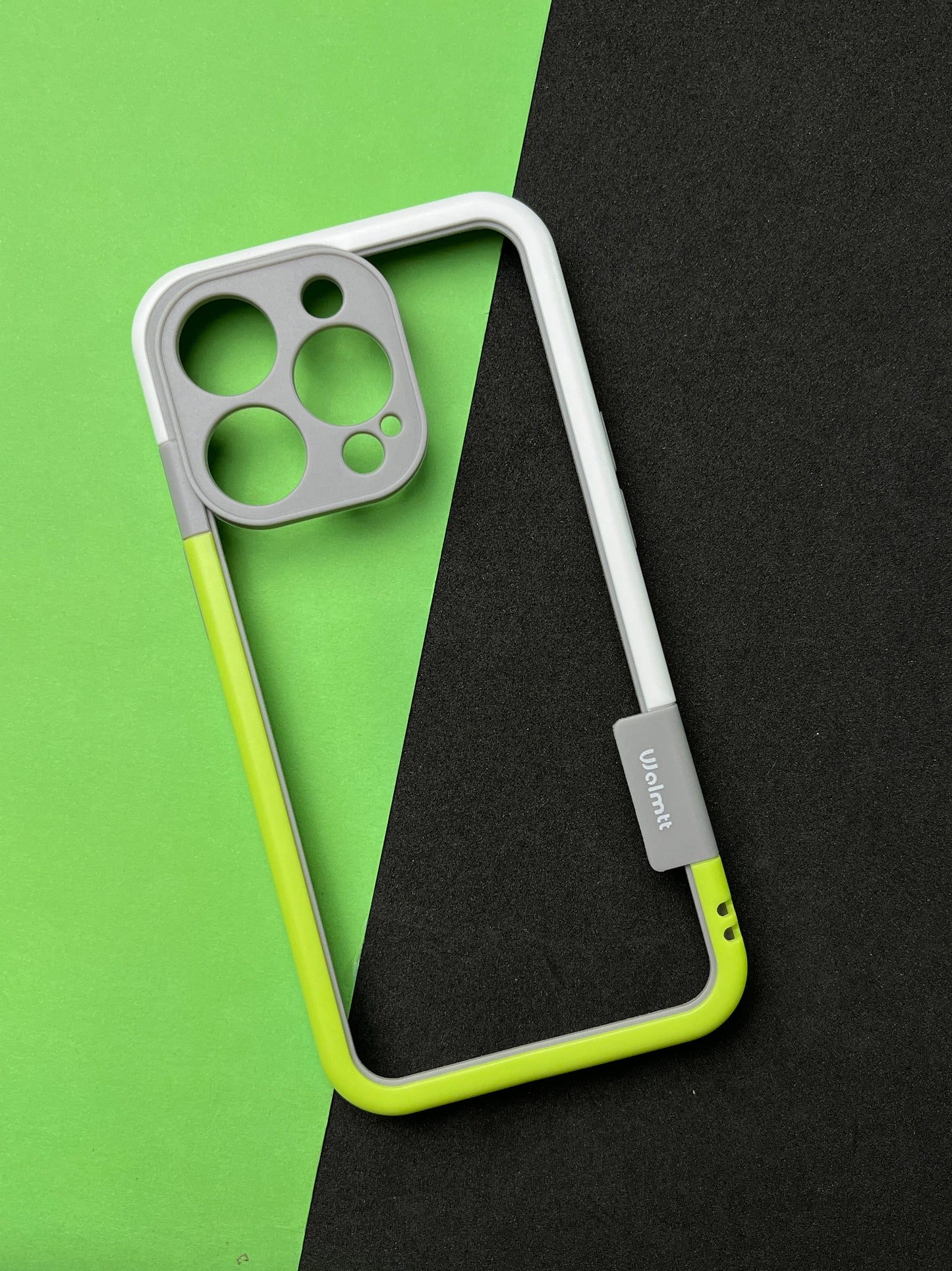 Walnut Green White Bumper ring for iPhone