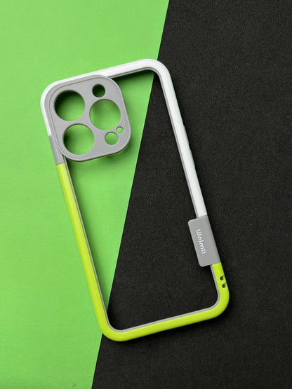 Walnut Green White Bumper ring for iPhone