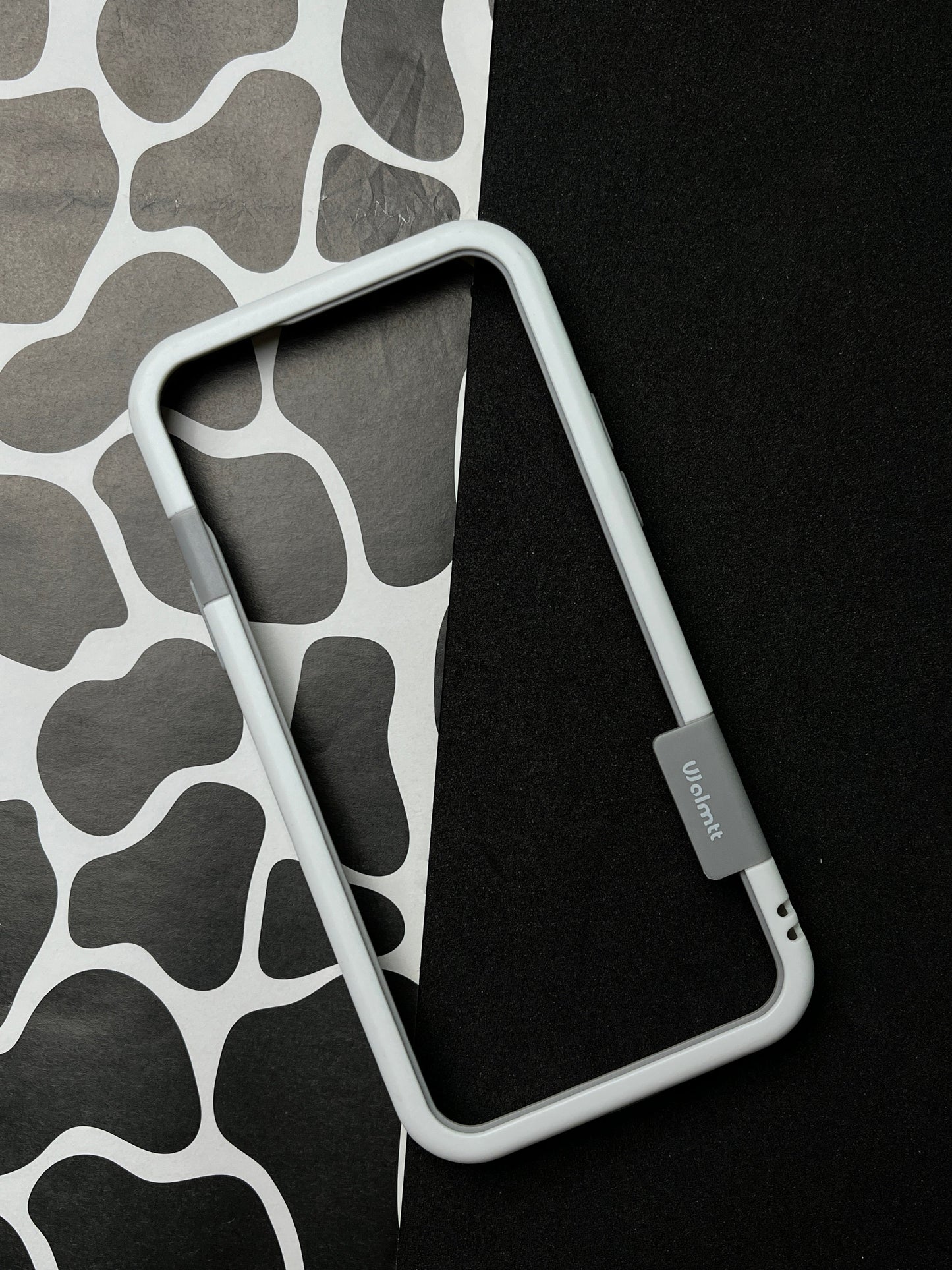 Walnut White Bumper ring for iPhone