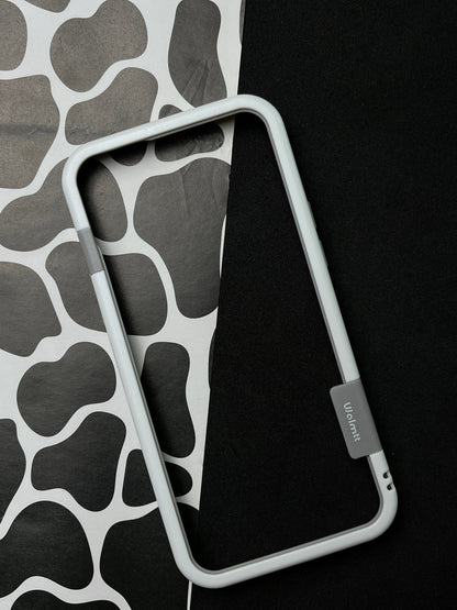 Walnut White Bumper ring for iPhone