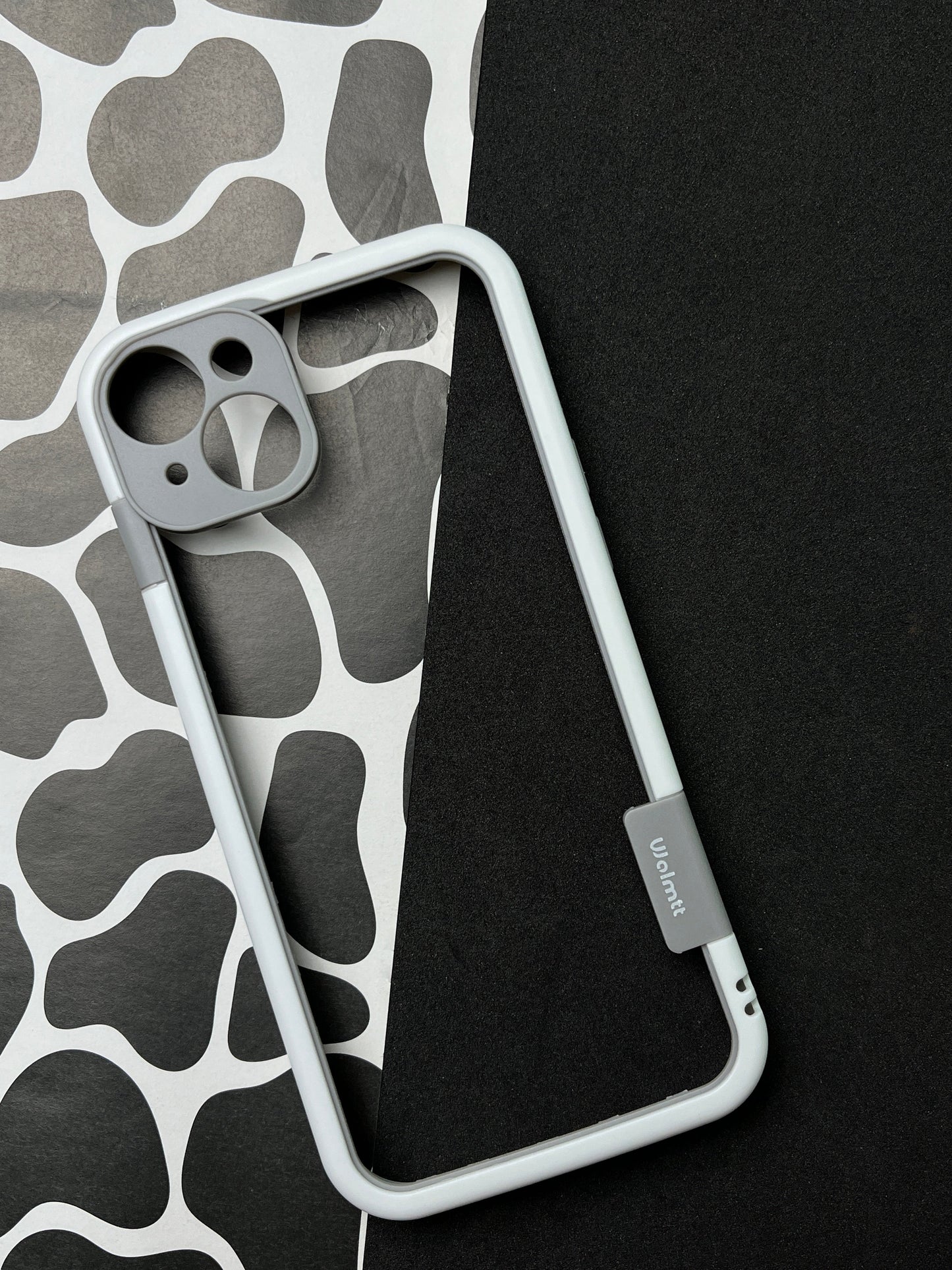 Walnut White Bumper ring for iPhone