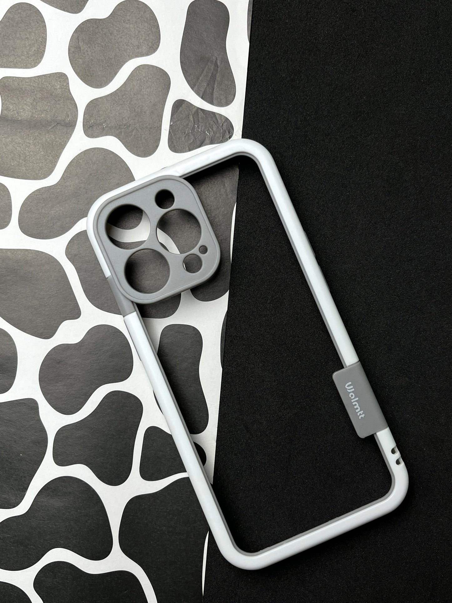 Walnut White Bumper ring for iPhone