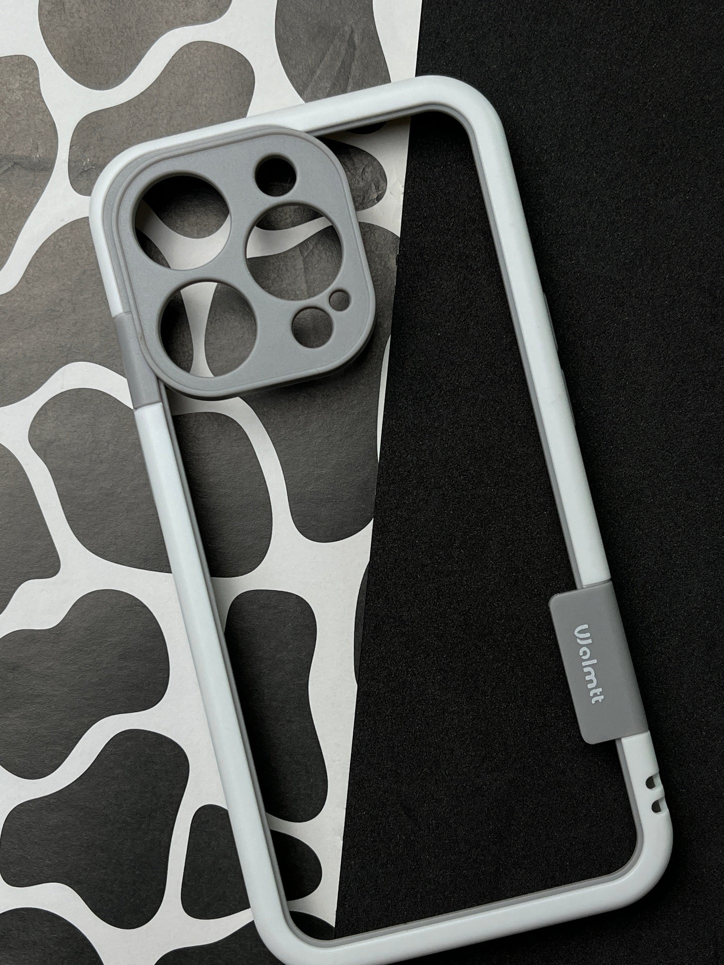 Walnut White Bumper ring for iPhone