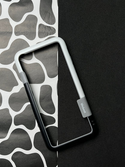 Walnut Black White Bumper ring for iPhone