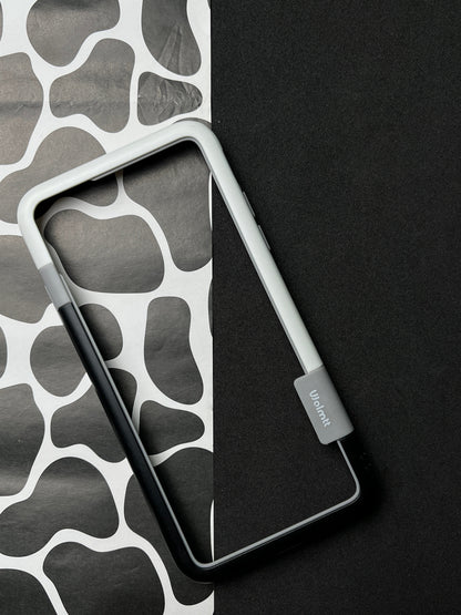 Walnut Black White Bumper ring for iPhone