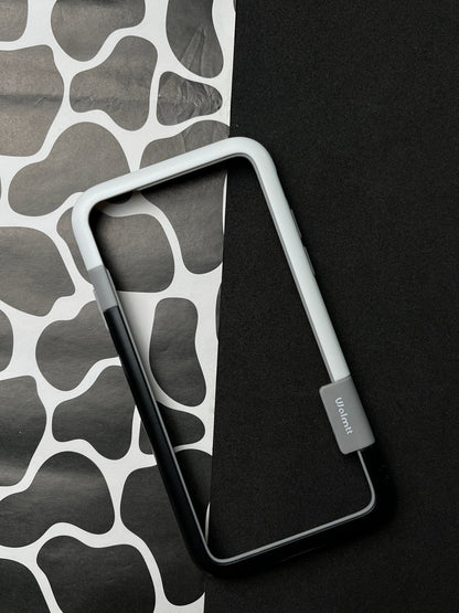 Walnut Black White Bumper ring for iPhone