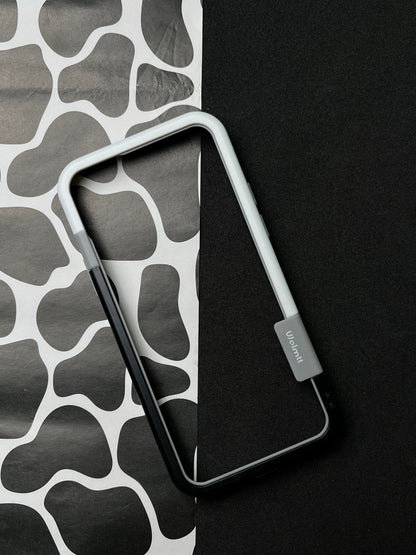 Walnut Black White Bumper ring for iPhone