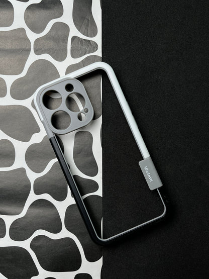 Walnut Black White Bumper ring for iPhone