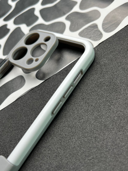 Walnut Black White Bumper ring for iPhone