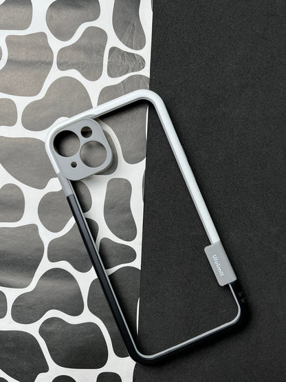 Walnut Black White Bumper ring for iPhone