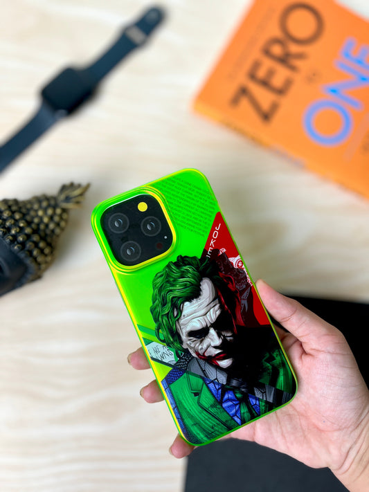 Jocker Face Neon Case For iPhone