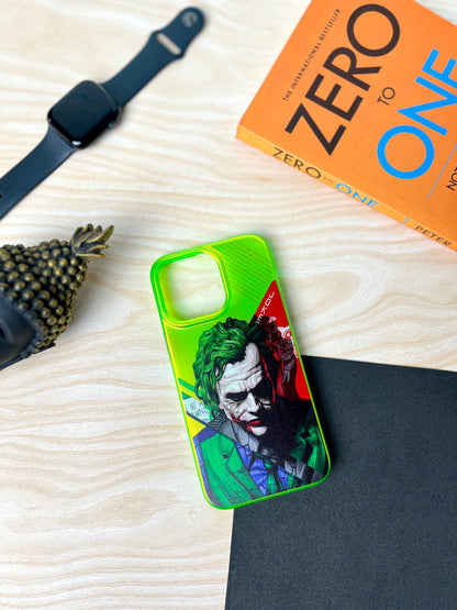 Jocker Face Neon Case For iPhone
