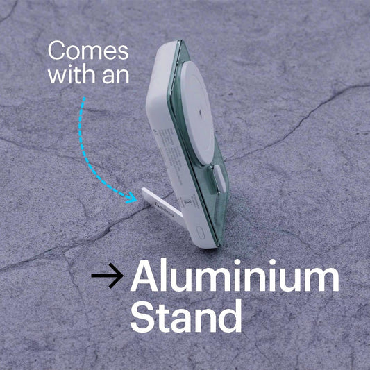 Stuffcool Lucid Plus 15W Magnetic Wireless 10000mAh Powerbank with stand for Airpods and iPhone