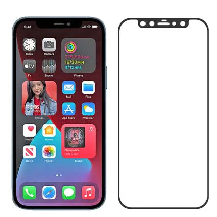 Stuffcool Mighty 2.5D Full Screen Tempered Glass Screen Protector for Apple iPhone 12 Series