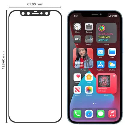 Stuffcool Mighty 2.5D Full Screen Tempered Glass Screen Protector for Apple iPhone 12 Series