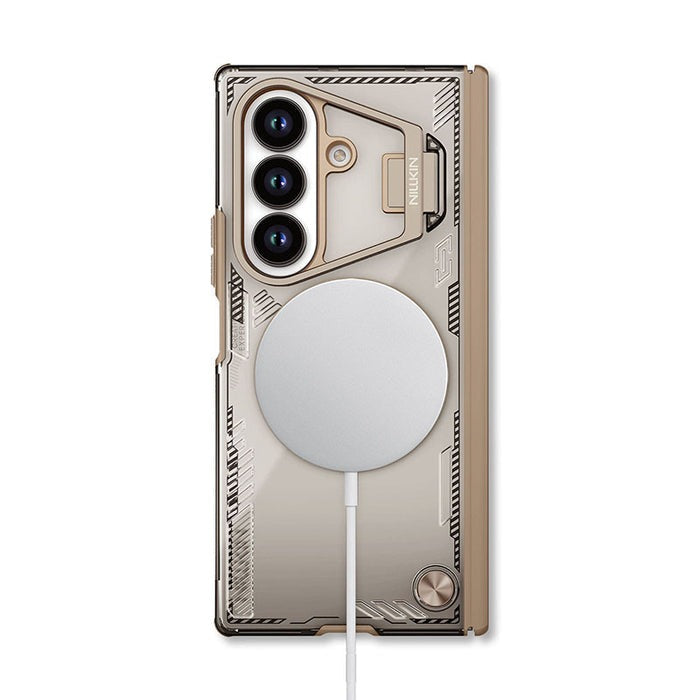 Nillkin Brown Iceblade CamProp MagSafe Compatible Case with Hidden Stand for Samsung Galaxy Z Fold7