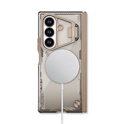 Nillkin Brown Iceblade CamProp MagSafe Compatible Case with Hidden Stand for Samsung Galaxy Z Fold7
