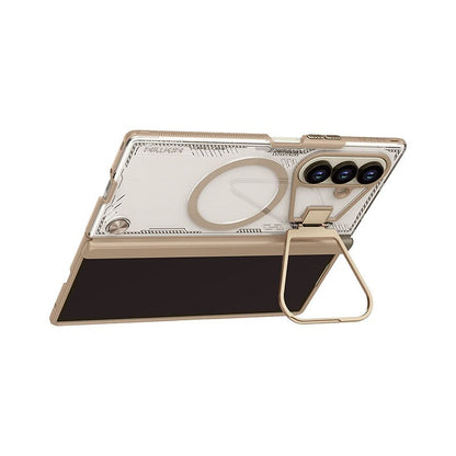 Nillkin Brown Iceblade CamProp MagSafe Compatible Case with Hidden Stand for Samsung Galaxy Z Fold7