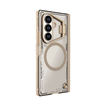 Nillkin Brown Iceblade CamProp MagSafe Compatible Case with Hidden Stand for Samsung Galaxy Z Fold7