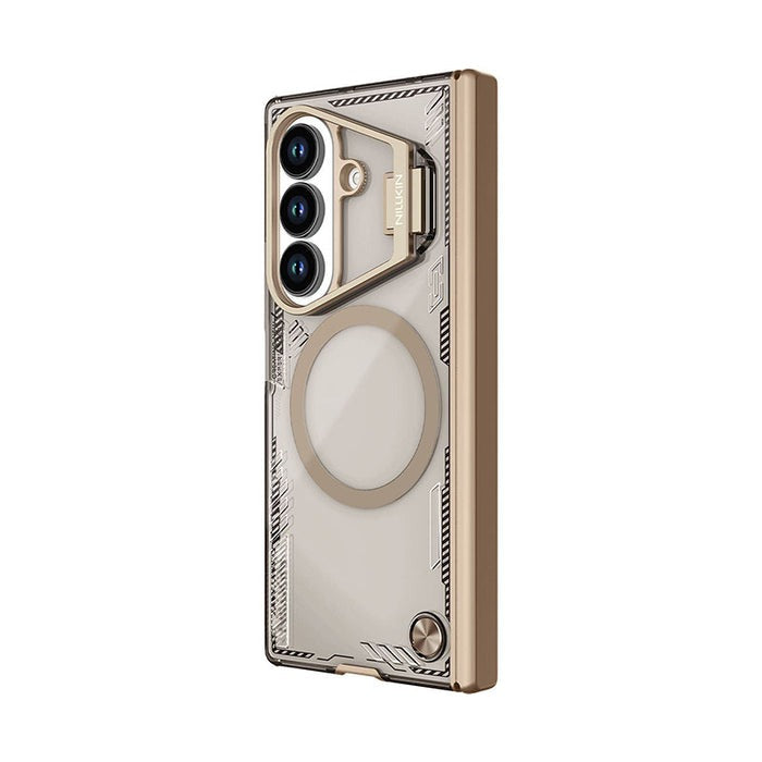 Nillkin Brown Iceblade CamProp MagSafe Compatible Case with Hidden Stand for Samsung Galaxy Z Fold7